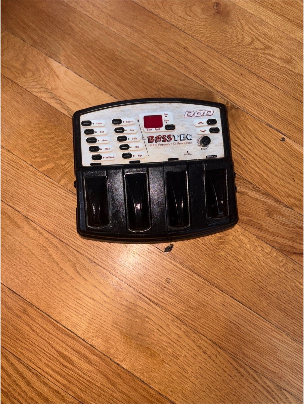 VTG 1998 DOD Basstec Bass Preamp / Multi-Effects Processor Pedal UNTESTED NOCORD